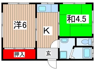 阪本ハイツの物件間取画像